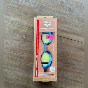 Arena Cobra Core Swipe Goggles - Blue and Yellow